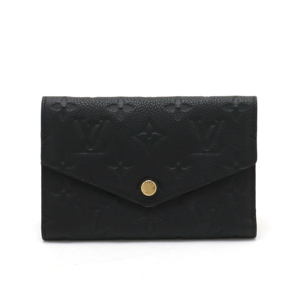 Louis Vuitton Black Tri Empreinte Portefeuille Wallet Curieuse Noir - Picture 1 of 7
